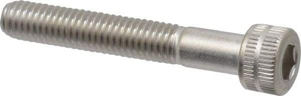 Made in USA - #10-32 UNF Hex Socket Drive, Socket Cap Screw - Grade 18-8 Stainless Steel, Uncoated, 1-1/4" Length Under Head - Caliber Tooling