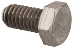 Made in USA - 5/16-18 UNC, 5/8" Length Under Head Hex Head Cap Screw - Grade 18-8 Stainless Steel, Uncoated, 1/2" Hex - Caliber Tooling