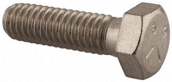 Made in USA - 5/16-18 UNC, 1-1/8" Length Under Head Hex Head Cap Screw - Caliber Tooling