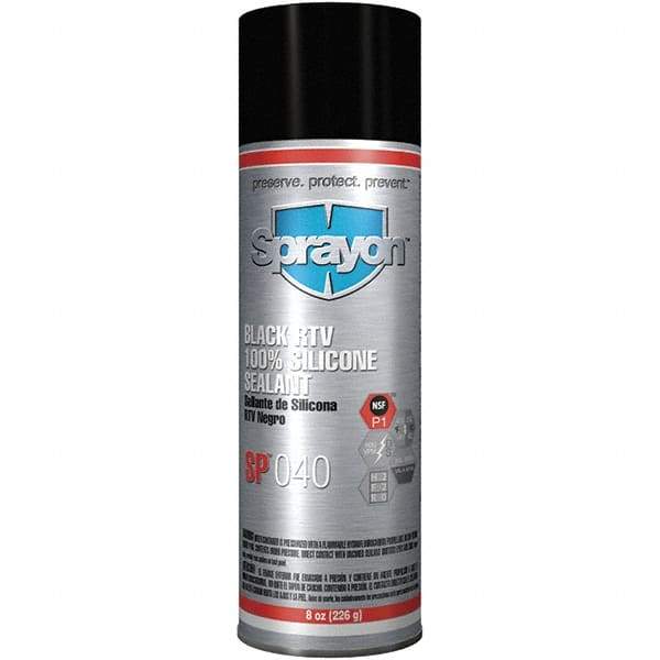 Sprayon - 8 oz Automotive Gasket Sealant - 122°F Max, Black, Comes in Aerosol Can - Caliber Tooling