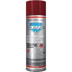 Sprayon - 8 oz Automotive Gasket Sealant - 122°F Max, Red, Comes in Aerosol Can - Caliber Tooling