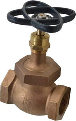 NIBCO - 1-1/4" Pipe, Threaded Ends, Bronze Integral Globe Valve - PTFE Disc, Screw-In Bonnet, 200 psi WOG, 125 psi WSP, Class 125 - Caliber Tooling