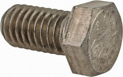 Made in USA - 3/8-16 UNC, 3/4" Length Under Head Hex Head Cap Screw - Grade 18-8 Stainless Steel, Uncoated, 9/16" Hex - Caliber Tooling