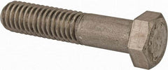 Made in USA - 3/8-24 UNF, 2" Length Under Head Hex Head Cap Screw - Grade 18-8 Stainless Steel, Uncoated, 9/16" Hex - Caliber Tooling