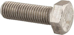 Made in USA - 5/16-24 UNF, 1" Length Under Head Hex Head Cap Screw - Grade 18-8 Stainless Steel, Uncoated, 1/2" Hex - Caliber Tooling