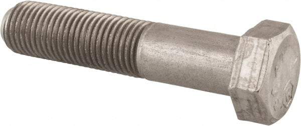 Made in USA - 3/8-24 UNF, 1-3/4" Length Under Head Hex Head Cap Screw - Grade 18-8 Stainless Steel, Uncoated, 9/16" Hex - Caliber Tooling