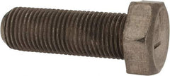 Made in USA - 1/2-20 UNF, 1-1/2" Length Under Head Hex Head Cap Screw - Grade 18-8 Stainless Steel, Uncoated, 3/4" Hex - Caliber Tooling