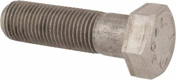 Made in USA - 1/2-20 UNF, 1-3/4" Length Under Head Hex Head Cap Screw - Grade 18-8 Stainless Steel, Uncoated, 3/4" Hex - Caliber Tooling