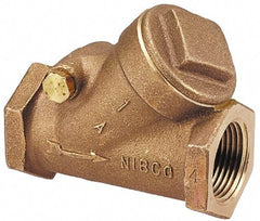 NIBCO - 1/4" Bronze Check Valve - Y-Pattern, FNPT x FNPT, 600 WOG - Caliber Tooling