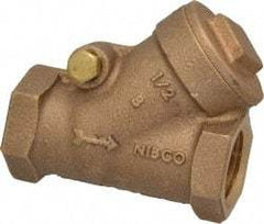 NIBCO - 1/2" Bronze Check Valve - Y-Pattern, FNPT x FNPT, 200 WOG - Caliber Tooling