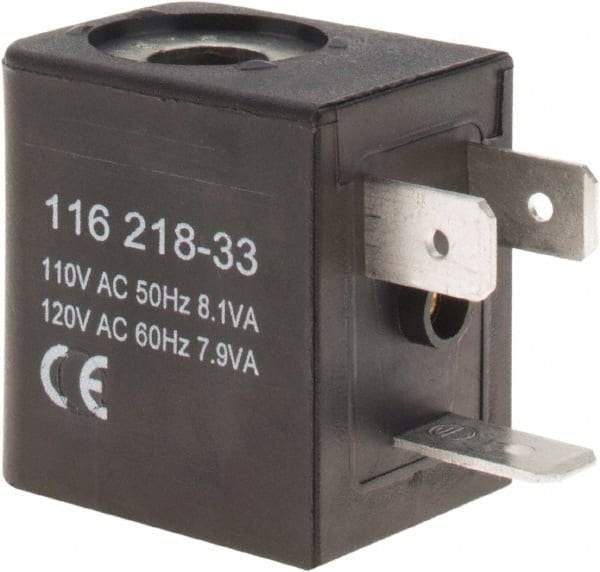 ARO/Ingersoll-Rand - 120 AC Volt, Din Connection Coil Lead Length, Class F, Solenoid Coil - 4.8 Watt, NEMA 4 Enclosure, Use with ARO Solenoid Valve - Caliber Tooling