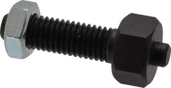 Jergens - 1/2-13 Thread, 7/8" Size, 2-3/8" Long, Black Oxide Coated, Low Carbon Steel Clamp Rest - 1-1/2" Thread Length, 11/32" Pin Diam x 3/16" Pin Height, 1/2" Nut Height - Caliber Tooling