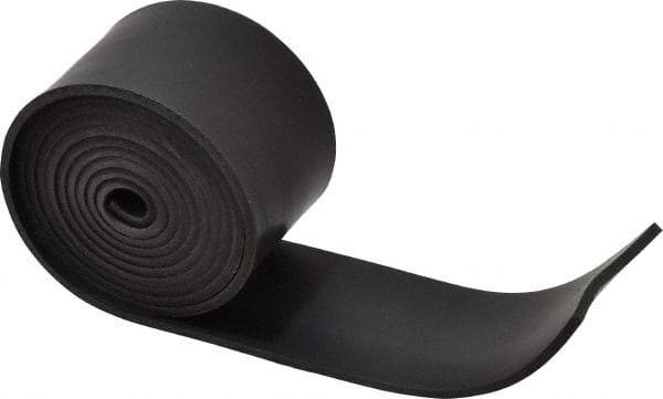 Made in USA - 1/8" Thick x 2" Wide x 60" Long, Buna-N Rubber Strip - Stock Length, 50 Shore A Durometer, 800 to 1,000 psi Tensile Strength, -20 to 170°F, Black - Caliber Tooling