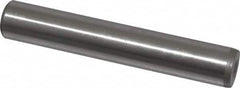 Jergens - 1/2" Diam x 3" Pin Length C-1215 Alloy Steel Pull Out Dowel Pin - C 47-58 & C 60-64 (Surface) Hardness, 1 Beveled & 1 Threaded End - Caliber Tooling