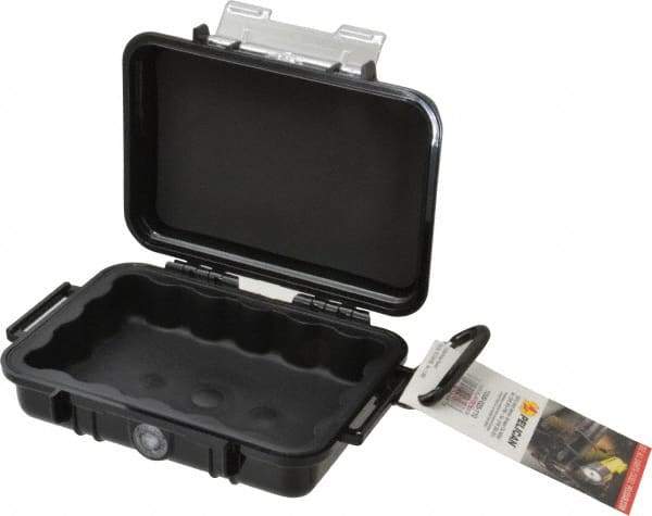 Pelican Products, Inc. - 4-3/4" Wide x 4-3/4" Deep x 2-1/8" High, Clamshell Hard Case - Black, Polycarbonate - Caliber Tooling