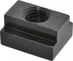 Jergens - 1/2-13 Blind Tapped T Slot Nut - 9/16" Slot Width, 7/8 x 11/32" Base Width x Height, 1-1/8 x 5/8" OAL x Height - Caliber Tooling