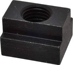 Jergens - 3/4-10 Blind Tapped T Slot Nut - 13/16" Slot Width, 1-1/4 x 9/16" Base Width x Height, 1-1/2 x 1" OAL x Height - Caliber Tooling