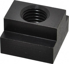 Jergens - 3/4-10 Blind Tapped T Slot Nut - 7/8" Slot Width, 1-1/2 x 9/16" Base Width x Height, 1-1/2 x 1" OAL x Height - Caliber Tooling