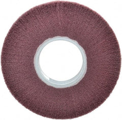 3M - 8" Diam Aluminum Oxide Finishing Flap Wheel - 3" Hole, 1" Wide, Density 5, Nonwoven, Very Fine Grade, 3,200 Max RPM - Caliber Tooling