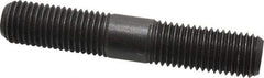 Jergens - 7/8-9 5" OAL Equal Double Threaded Stud - Alloy Steel, Black Oxide Finish, 1-29/32" Equal Thread Length - Caliber Tooling