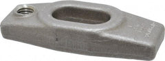 Jergens - 5/8" Stud, 11/16" Travel, 4" OAL x 1-5/8" Overall Width x 3/4" Overall Height, Heel Clamp - Grade C-1030/C-1035 Forged Steel, 11/16" Long x 11/16" Wide Slot, 1-21/32" Length x 1-3/16" Width x 1/2" Tapered Height, Tapped - Caliber Tooling