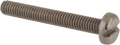 Value Collection - M4x0.70 Metric Coarse, 30mm Length Under Head Slotted Drive Machine Screw - Pan Head, Grade 18-8 & A2 Stainless Steel, Uncoated, Without Washer - Caliber Tooling