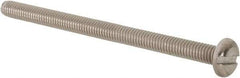 Value Collection - M4x0.70 Metric Coarse, 60mm Length Under Head Slotted Drive Machine Screw - Pan Head, Grade 18-8 & A2 Stainless Steel, Uncoated, Without Washer - Caliber Tooling