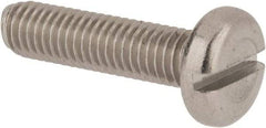 Value Collection - M5x0.80 Metric Coarse, 20mm Length Under Head Slotted Drive Machine Screw - Pan Head, Grade 18-8 & A2 Stainless Steel, Uncoated, Without Washer - Caliber Tooling