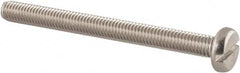 Value Collection - M5x0.80 Metric Coarse, 55mm Length Under Head Slotted Drive Machine Screw - Pan Head, Grade 18-8 & A2 Stainless Steel, Uncoated, Without Washer - Caliber Tooling