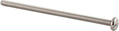 Value Collection - M5x0.80 Metric Coarse, 100mm Length Under Head Slotted Drive Machine Screw - Pan Head, Grade 18-8 & A2 Stainless Steel, Uncoated, Without Washer - Caliber Tooling