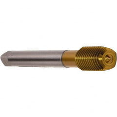 Emuge - M12x1.75 Metric Coarse 6HX Modified Bottoming Thread Forming Tap - TiN Finish, Right Hand Thread - Caliber Tooling