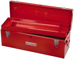 Proto - 1 Compartment 1 Tray Tool Box - 26" Wide x 9-1/2" Deep x 8-1/2" High, Steel, Red - Caliber Tooling