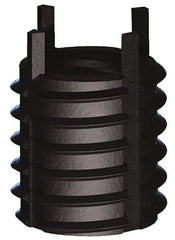 Jergens - 1-1/2 - 6 Internal, 1-7/8 - 12 External, UNC, 2" Insert Length, Heavy Duty Keylocking Thread Inserts - Carbon Steel, Zinc Phosphate Finish, Grade C1215, 2B Internal Class of Fit, 2A External Class of Fit, Use Tool 215-064716 - Caliber Tooling