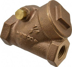 NIBCO - 1/4" Bronze Check Valve - Y-Pattern, FNPT x FNPT, 200 WOG - Caliber Tooling