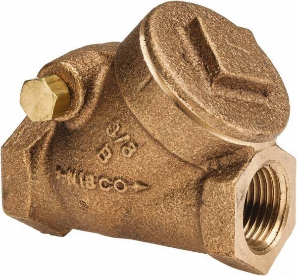 NIBCO - 3/8" Bronze Check Valve - Y-Pattern, FNPT x FNPT, 200 WOG - Caliber Tooling