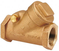 NIBCO - 2" Bronze Check Valve - Y-Pattern, FNPT x FNPT, 200 WOG - Caliber Tooling