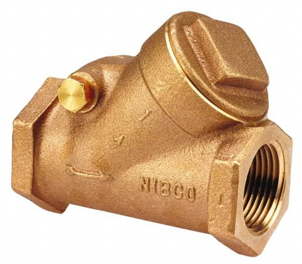 NIBCO - 3/8" Bronze Check Valve - Y-Pattern, FNPT x FNPT, 600 WOG - Caliber Tooling