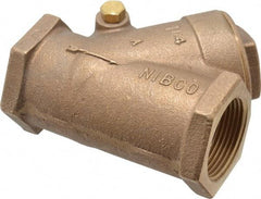 NIBCO - 1-1/4" Bronze Check Valve - Y-Pattern, FNPT x FNPT, 300 WOG - Caliber Tooling