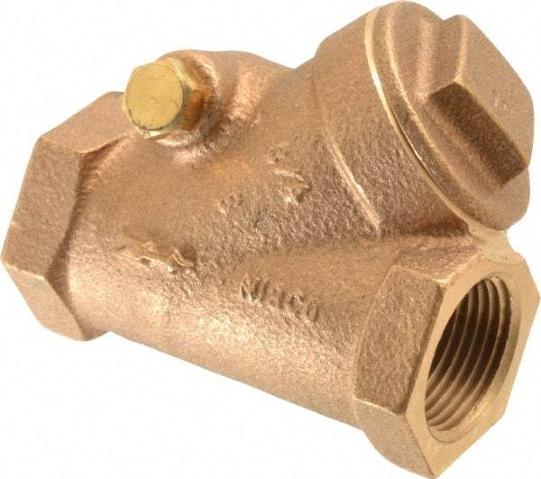 NIBCO - 3/4" Bronze Check Valve - Y-Pattern, FNPT x FNPT, 300 WOG - Caliber Tooling