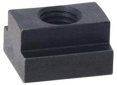 Jergens - M12x1.75 Blind Tapped T Slot Nut - 14mm Slot Width, 22 x 9mm Base Width x Height, 29 x 16mm OAL x Height - Caliber Tooling