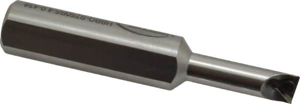 Hertel - 0.438" Min Bore Diam, 4" OAL, 3/4" Shank Diam, HBBQ Indexable Boring Bar - 1-1/2" Max Bore Depth, TPC.. Insert, Screw Holding Method - Caliber Tooling