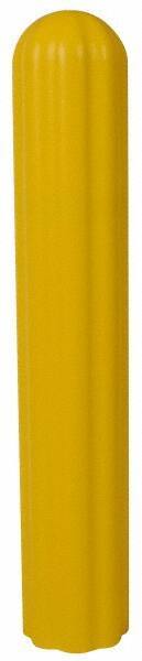 Eagle - 10" Deep x 57" High, 8" Bumper Post Sleeve - Yellow, High Density Polyethylene, 9 Lb, Ribbed Surface - Caliber Tooling