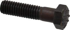 Fairlane - Serrated Tooth, 3/8-16, 1-1/2" Shank Length, 1-1/8" Thread Length, Black Oxide Finish, Hex Head, Adjustable Positioning Gripper - 1/2" Pad Diam, 9/16" Hex, 9/32" Head Height, Fine Tooth Grade - Caliber Tooling