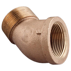 Merit Brass - Brass & Chrome Pipe Fittings Type: 45 Degree Street Elbow Fitting Size: 1-1/2 - Caliber Tooling