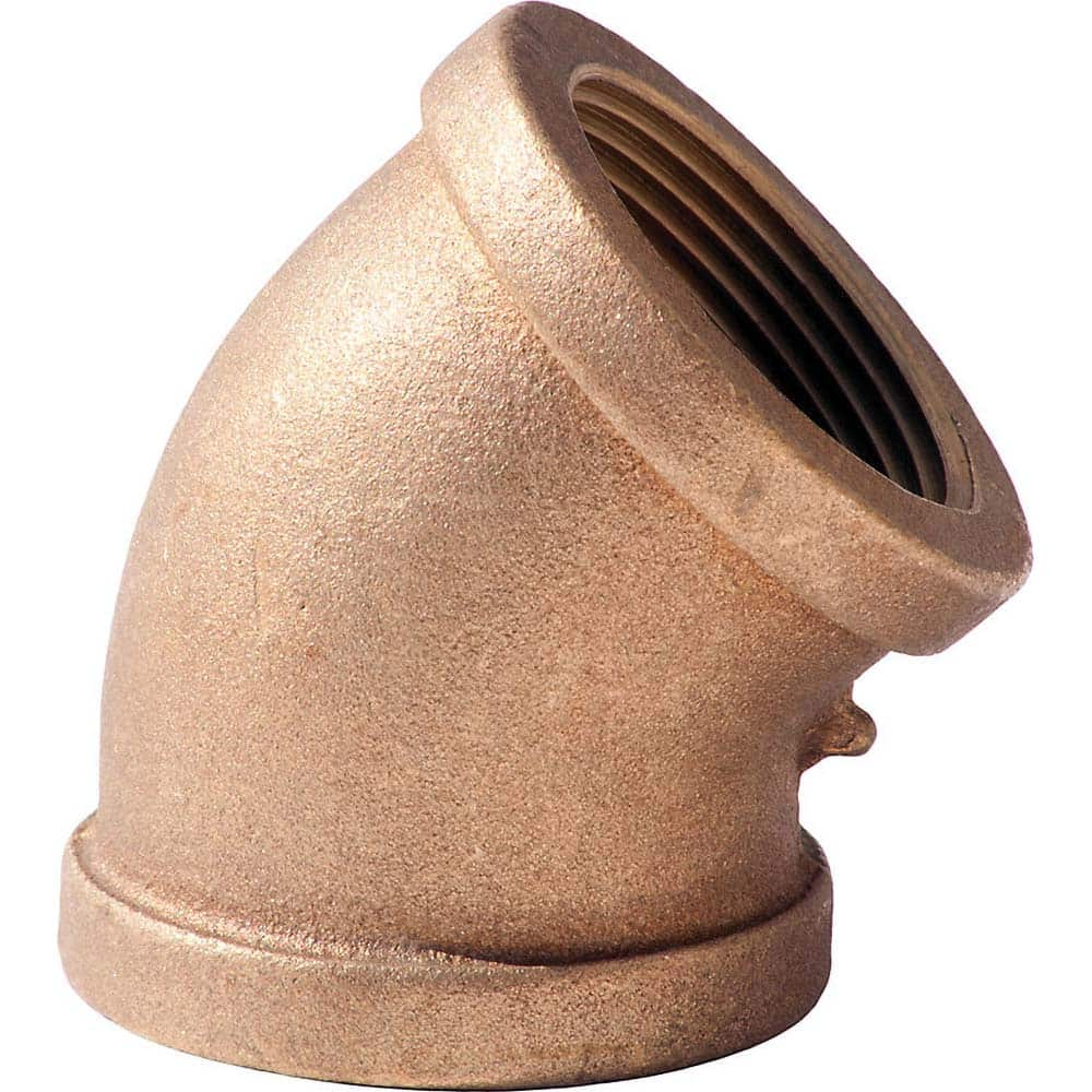 Merit Brass - Brass & Chrome Pipe Fittings Type: 45 Degree Elbow Fitting Size: 1 - Caliber Tooling