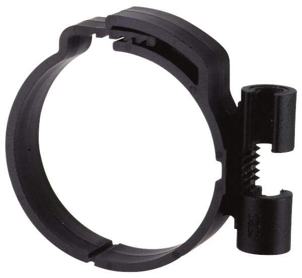 ZSI - 3/8" Rod, 1-1/4" Tube Diam, Cushion Clamp - Black, 150 Lb Capacity, Polyamide - Caliber Tooling