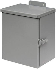 Cooper B-Line - Steel Junction Box Enclosure Hinge Flat Cover - NEMA 3R, 16" Wide x 16" High x 6" Deep, Rainproof - Caliber Tooling