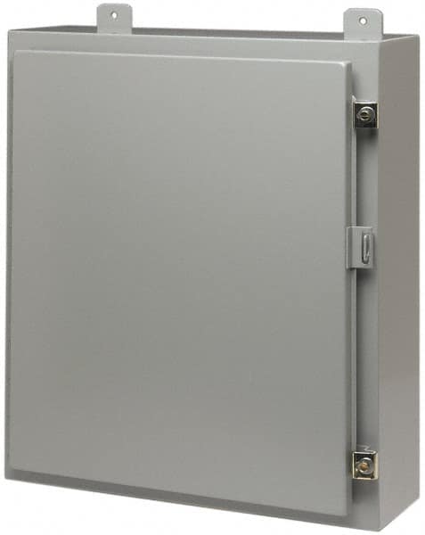 Cooper B-Line - Steel Standard Enclosure Hinge Flat Cover - NEMA 12, 13, 36" Wide x 36" High x 12" Deep - Caliber Tooling