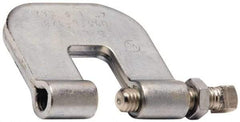 Cooper B-Line - 3/4" Max Flange Thickness, 3/8" Rod Steel C-Clamp with Locknut - 300 Lb Capacity, ASTM A1011 Carbon Steel - Caliber Tooling