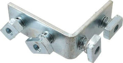 Cooper B-Line - Zinc Plated Carbon Steel 90° Preassembled Strut Fitting - 1/2" Bolt, 4 Holes, Used with Cooper B Line Channel & Strut (All Sizes Except B62 & B72) - Caliber Tooling